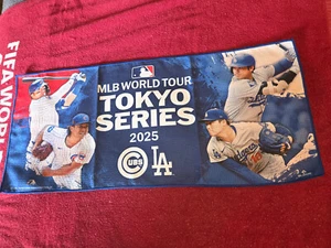 LA Dodgers Chicago Cubs Fan Towel Flag 2025 MLB Tokyo Series Japan Shohei Ohtani - Picture 1 of 8