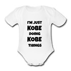Kobe Black Babygrow Baby Vest Grow Baby Name Gift Present For A Child Named