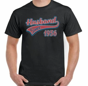 Husband T-Shirt Wedding Anniversary Since 1956 Mens Funny Fathers Valentines Day - Picture 1 of 27