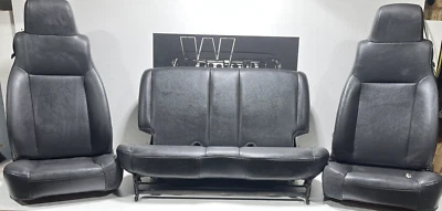 03-06 Jeep TJ Wrangler Asientos Delanteros Izquierdos Derecho y Traseros Completo Vinilo Pizarra Foto 1 de 4