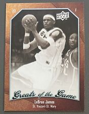 2010 Upper Deck Greats of the Game # 40 LeBron James GOAT / HOF - a