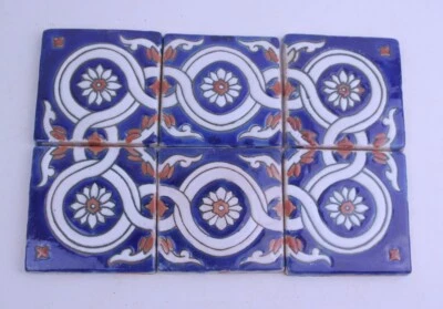 6 Stück B-Ware Relief-Fliesen mit Mängeln Motiv - Mosaik [22-10-07] - Bild 1 von 2