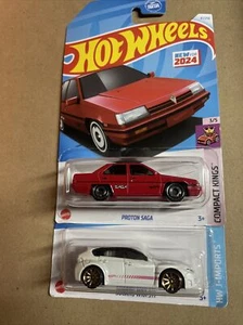 2021 Hot Wheels Subaru WRX STI White Diecast HW J-Imports Proton Saga Lot 2 - Picture 1 of 5