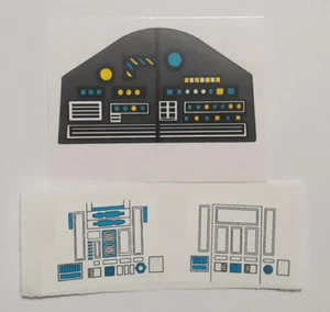 Vintage Star Wars Slave 1 Control Panel Replacement Toy Sticker Peel & Stick - Picture 1 of 3