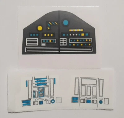 Vintage Star Wars Slave 1 Control Panel Replacement Toy Sticker Peel & Stick - Image 1 of 3