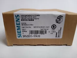 Siemens 3.5 - 5 A SIRIUS Motor Protection Circuit Breaker 3RV2011-1FA10 - Picture 1 of 3