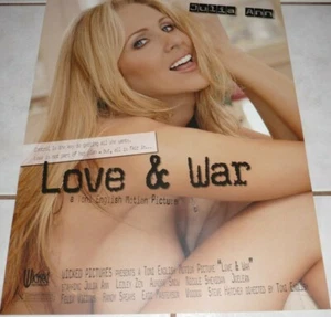 JULIA ANN Rare Vtg Wicked Pictures LOVE & WAR Poster! - Picture 1 of 1