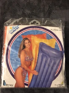 The Wet Set Inflatable Air Mattress Orange Intex 72x27 Pool Float New 1997 - Picture 1 of 2