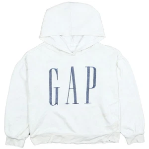 Vintage GAP WHITE HOODIE WOMENS L - Picture 1 of 4