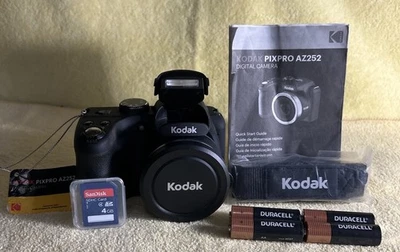 Kodak PIXPRO AZ252 3" 16MP 25x Zoom -Point & Shoot Digital Camera - Black - Nice - Image 1 of 4
