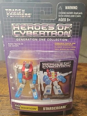 G1 Collection Transformers Decepticon Starscream Heroes of Cybertron Hasbro 2001 - Image 1 of 4