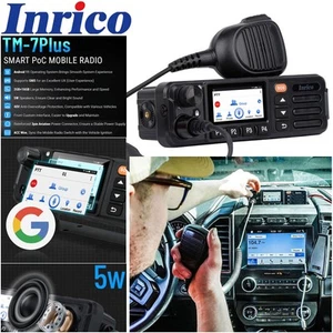 Inrico TM-7 Plus 4G Android Car Mobile Ham MINI Radio Network PTT Walkie Talkie - Zdjęcie 1 z 21