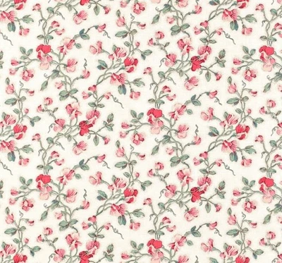 SOANE BRITAIN FABRIC 'SWEAT PEA - PINK' 4 METRES (400cm) GLAZED LINEN - Image 1 of 4