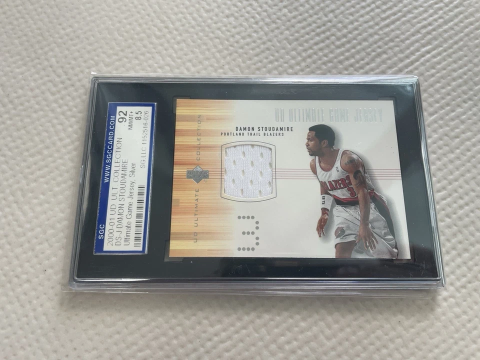 DAMON STOUDAMIRE 2000-21 ULTIMATE COLLECTION GAME JERSEY SILVER SGC 8.5 - Image 1 of 1