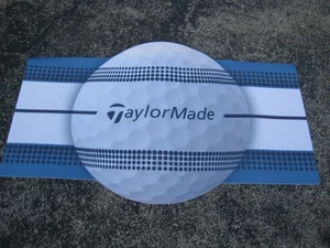Limitierter seltener Display Taylor Made Golfball Teppich blau Gummirücken - Bild 1 von 2