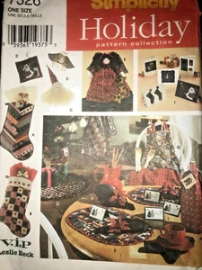 Christmas Holiday Pattern Collection Simplicity 7326 VIP Leslie Beck FF EXC - Picture 1 of 5