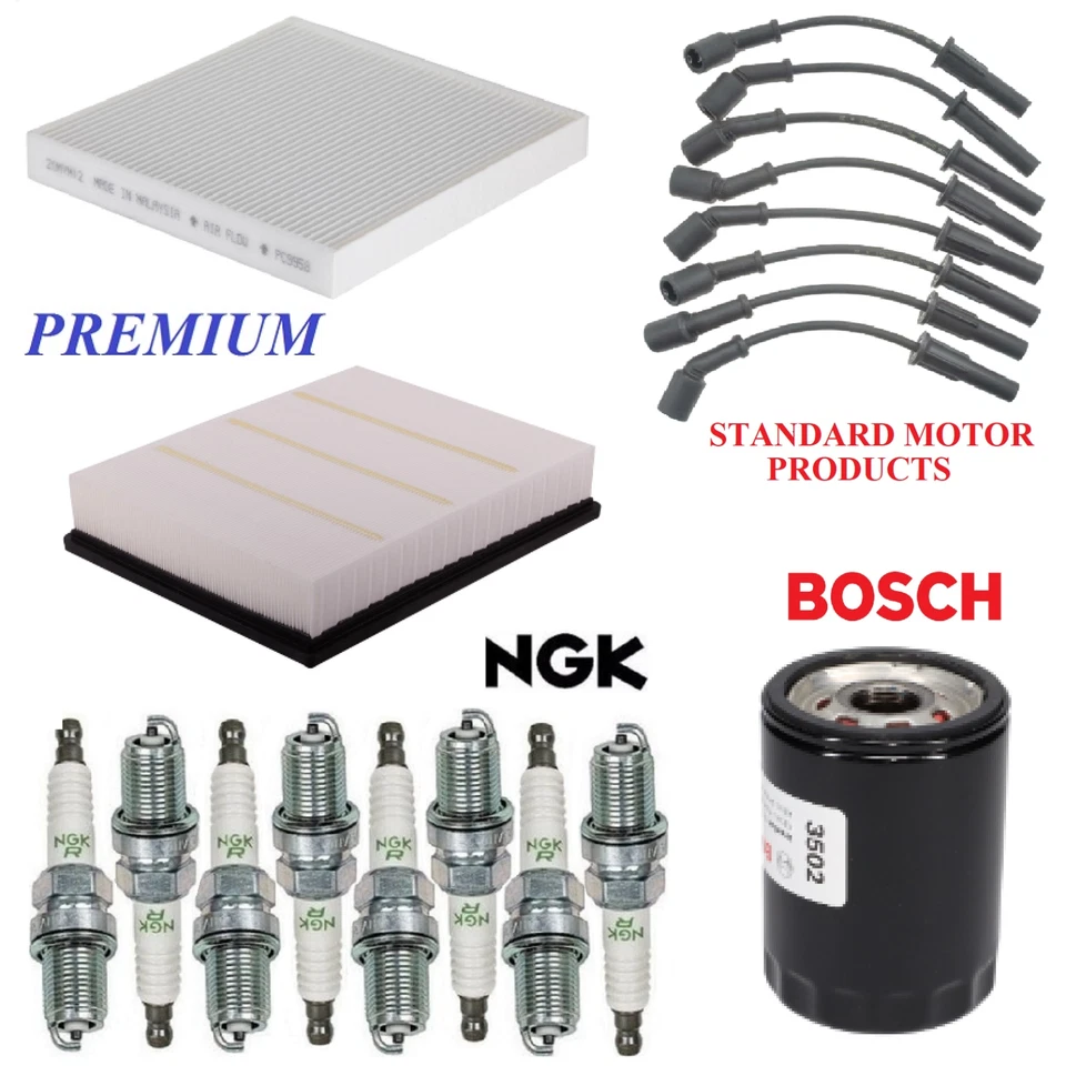Kit de afinación filtros bujías de cable aptas para GMC YUKON V8 5,3 L y 6,2 L 2015-2020 Foto 1 de 1