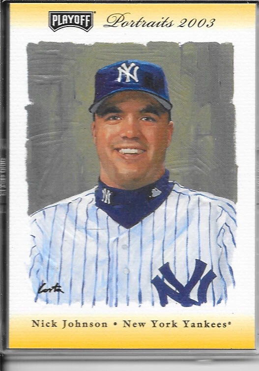 2003 PLAYOFF PORTRAITS AUTOGRAPH NICK JOHNSON 02/25 - Image 1 of 1