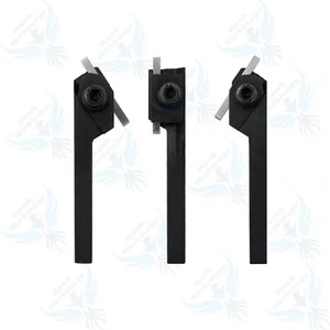 Mini Lathe Parting Cut-off Tool Holder 3 Pcs Set 5/16" Shank With 1/8" HSS Bits - Picture 1 of 3