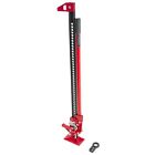 48" High Lift Ratcheting Off Road Utility Farm Jack, 6000lbs/3Ton Capacity Red