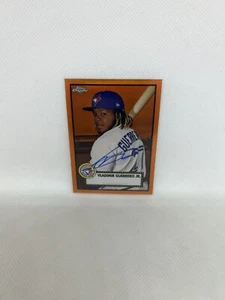 2021 Topps Chrome Platinum Anniversary Vladimir Guerrero Jr Orange Auto 16/25 - Picture 1 of 11