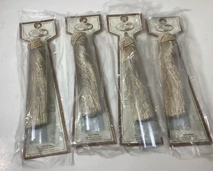 4 India House Trimmings 6inch Long Maharaja Wheat Neem Colored - Picture 1 of 5