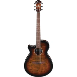 Ibanez AEG70LTIH Left Handed Acoustic Electric Guitar, Tiger Burst High - Picture 1 of 1