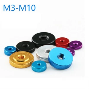 M3 M4 M5 M6 M8 Stainless Steel Knurled Thumb Nuts Hand Grip Knobs Thin Low Type - Picture 1 of 5