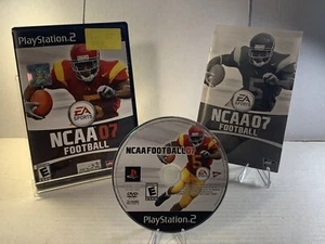 PS2 NCAA Football 07 Case Manual Disc Works PlayStation EA Sports USC Trojans - Picture 1 of 7
