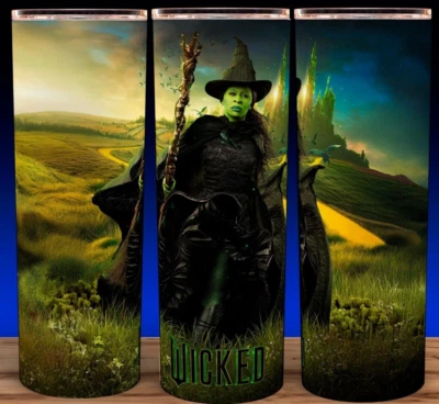Wicked - Elphaba - Wicked Witch Taza Vaso 20oz con tapa y pajita Foto 1 de 3
