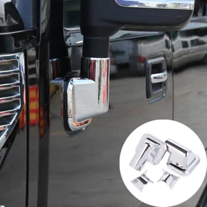 Cubierta de borde de base de espejo retrovisor de puerta lateral plateada para Hummer H2 2003-09 EE. UU. - Imagen 1 de 20