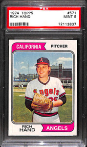 1974 TOPPS #571 Rich Hand PSA 9 12113837