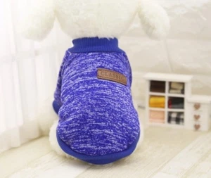 Hundebekleidung Hundepullover Hoodie Chihuahua Blau Yorkie M Pulli T Shirt NEU - Bild 1 von 2