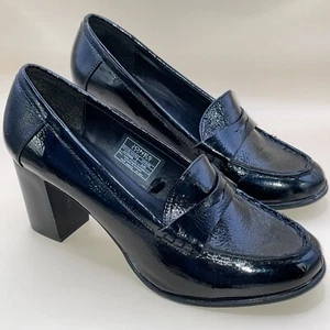Jones New York CYPRESS Penny Loafers Block Heel Black Shoes 8.5 - Picture 1 of 9