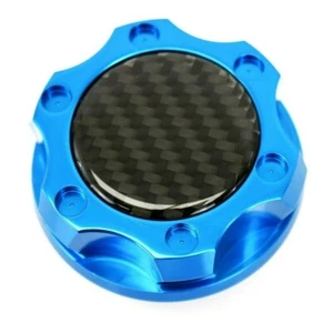 VMS RACING BLUE CARBON FIBER ENGINE OIL FILLER CAP FOR DODGE NEON CALIBER SRT4 - Picture 1 of 2