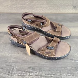 JOUSEN Men's Sandals Leather Open Toe Beach Sandal Outdoor Summer Sport Size 11 - Picture 1 of 8