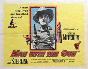 Man with the Gun, 1955, Robert Mitchum, Original Half Sheet, Style A (22x28) - Picture 1 of 1