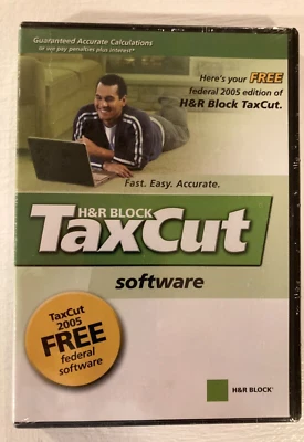 2005 H&R Block Tax Cut Software BRAND NEW FACTORY SEALED - Image 1 of 2