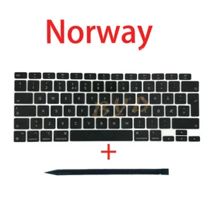 New Norway Keyboard Keys Keycaps For Macbook Air 13” M1 A2337 2020 EMC 3598 - Picture 1 of 4