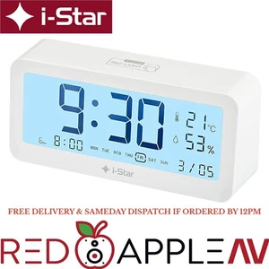Schlafzimmer tragbarer Mini-Wecker mit Raumtemperatur, klares LCD-Display - Bild 1 von 6