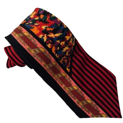 Галстук Rush Limbaugh, коллекция без границ, синий/красный абстрактный с полосками - Изображение 1 из 4