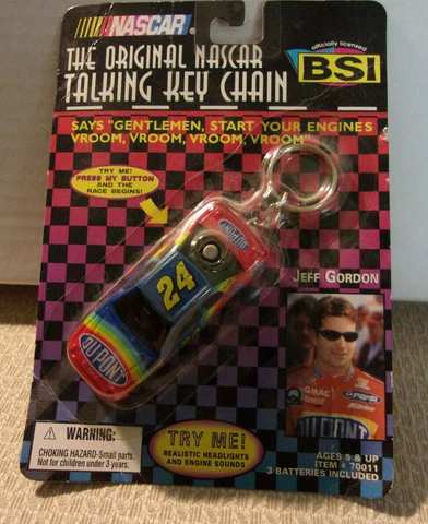 BSI "The Original NASCAR Talking Key Chain" Jeff Gordon Car #24 - NIP SEALED Cover