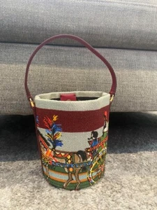 Dolce & Gabbana Raffia x Leather Basket Bag BLACK - Picture 1 of 6