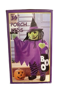 36" Halloween Witch Porch Kids Door Greeter Holiday Floor Prop Decoration Kmart - Picture 1 of 1