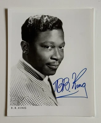 B.B. BB King 签名 8x10 宣传照片 JSA COA 非 PSA BAS Beckett — 第 1/3 张图片