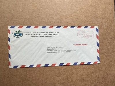 Puerto Rico 1964 Meter Cover +Dept Commerce PR +US Tariff Commission +Sec Bent - Image 1 of 2