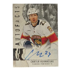 2025-26 UD Artifacts Autofacts Carter Verhaeghe Autograph #AF-CV Florida Panther - Picture 1 of 10