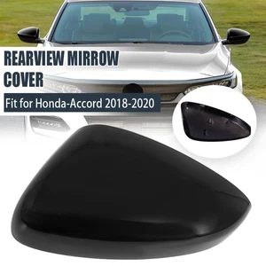 LH Driver Side Rearview Mirror Cover Cap For 2018-2022 HONDA ACCORD Gloss Black - Bild 1 von 15
