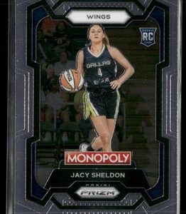 Panini Prizm Monopoly WNBA #67 2024 Jacy Sheldon Dallas Wings novato - Imagen 1 de 2