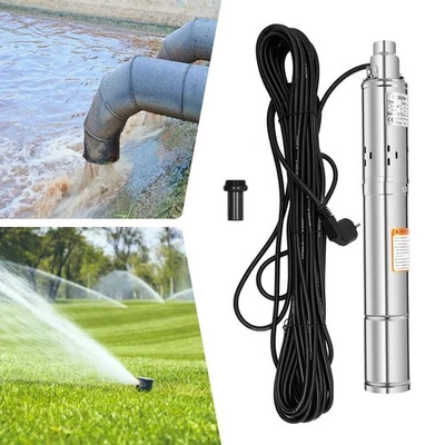 Brunnenpumpe Tiefbrunnenpumpe 3 Zoll Sandverträglich 1600 L/h Pumpe 0.25 kW - Bild 1 von 4